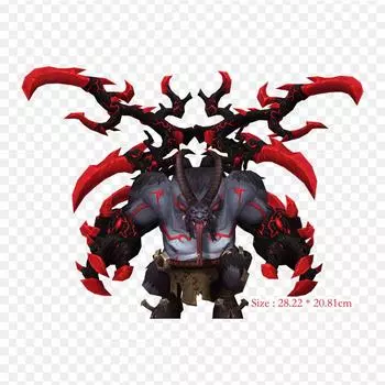 Виниловые нашивки с термопереносной печатью «Демон кошмар», наклейки для одежды, аппликации «сделай сам», моющиеся нашивки