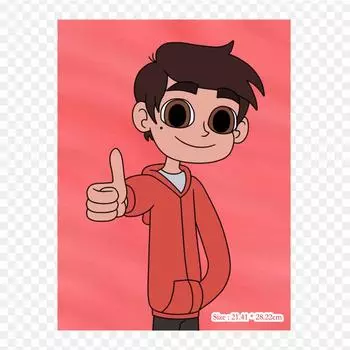 Виниловые нашивки с термопереносной печатью из мультфильма Марко Диаса, наклейки для одежды, аппликации «сделай сам», моющиеся нашивки