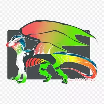 Виниловые нашивки с термопереносной печатью, наклейка с изображением динозавра из мультфильма для одежды, аппликации «сделай сам», моющиеся нашивки