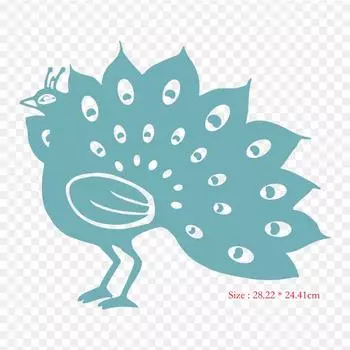 Виниловые нашивки с термопереносной печатью, наклейка с изображением птицы койота, наклейки для одежды, аппликации «сделай сам», моющиеся нашивки