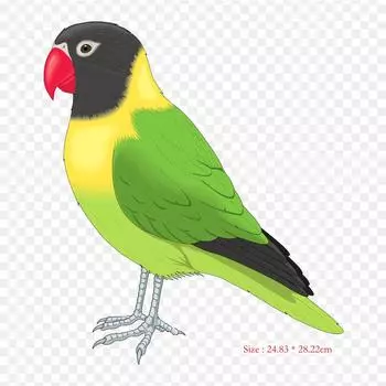 Виниловые нашивки с термопереносной печатью в виде птицы и попугая, наклейки для одежды, аппликации «сделай сам», моющиеся нашивки