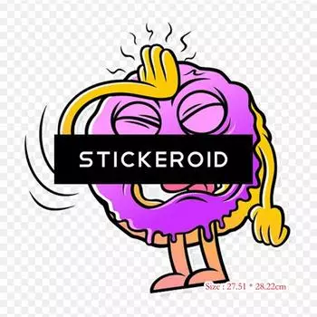 Виниловые нашивки с термопереносной печатью в виде пончиков с героями мультфильмов, наклейки для одежды, аппликации «сделай сам», моющиеся нашивки