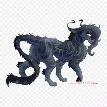 Виниловые нашивки с железным принтом «Лошадь Дракон», термопечать, наклейки для одежды, аппликации «сделай сам», моющиеся нашивки