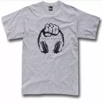 Виниловые наушники Dj Master Technics Mk2 Music, футболка унисекс S