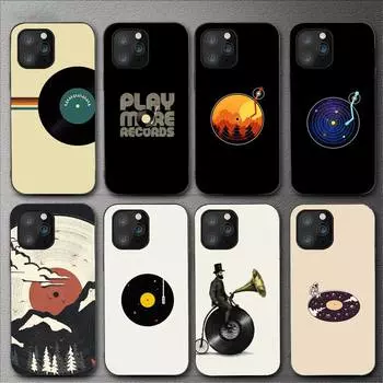 Виниловый чехол для телефона в стиле ретро для Iphone 11 12 Mini 13 14 Pro Xs Max X 8 7 6s Plus 5 Se Xr Shell iPhone13mini