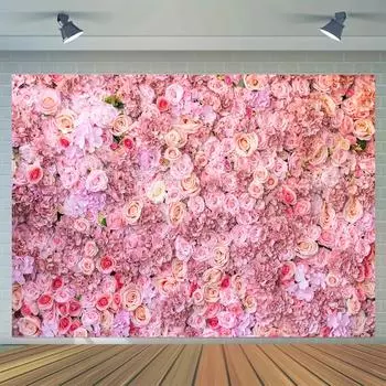 Виниловый фон с изображением розовой розы размером 82,68x59,06 дюйма, подойдет для Дня святого Валентина, Дня матери, свадеб, девичников и настенного декора для фотовечеринок