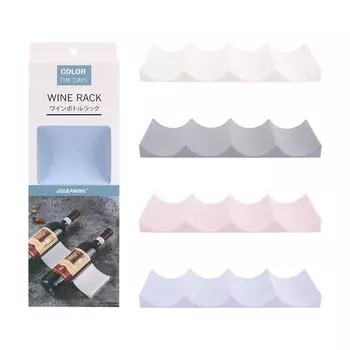 Винная полка, штабелируемый держатель для бутылок, столешница, полка для винных бутылок, органайзер для бутылок вина, для кладовой, шкафа, холодильника, дома серый