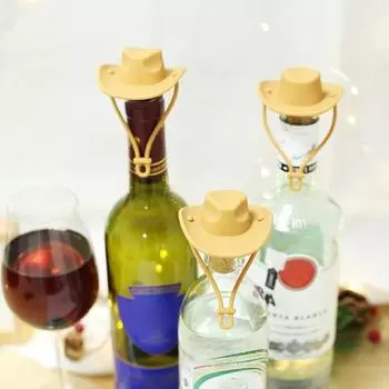Винная пробка Cowboy Silicone Bottle Cork, герметичная пробка для бутылок на полке пшеничный