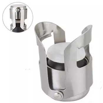 Винная пробка для игристого вина Профессиональная пробка для бутылок из нержавеющей стали с защитой от протечек Шампанское 2.5*5.5cm