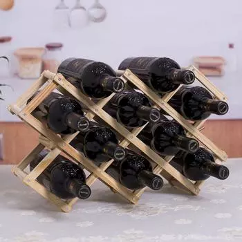 Винная стойка из цельного дерева, шкаф для гостиной, винная стойка, винная стойка, напольная полка, перегородка, винная стойка, решетчатые украшения log color three bottles