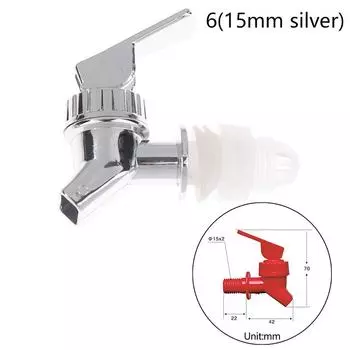Винный клапан, распределитель воды, переключатель, кран, стеклянная бутылка вина, банка, винная бочка, кран 1(15mm white)