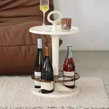 Винный шкаф, приставной столик, небольшая мебель, удобная переноска, небольшой винный столик, обеденный стол для послеобеденного чая, простой белый