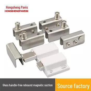 Винный шкаф со стеклянной дверью, верхними/нижними петлями, магнитным замком и сенсорным механизмом отдачи