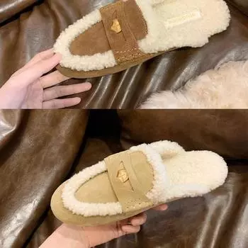 Виноград мать studiolee теплая huhu сумка голова половина перетащить одна педаль бархат золотая монета теплые пушистые тапочки женские зимние 35 коричневый