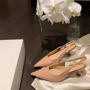 Виноград мать студия темперамент маленькая заостренная голова мелкий рот пустой элегантный два носить котенок высокие каблуки одиночные туфли женская весна 34 телесный