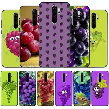 Виноградно-черный силиконовый чехол для телефона Redmi note 8 7 Pro S 8T для redmi 9 7A, чехол Redmi 4A