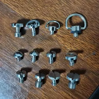 Винт адаптера быстросъемной пластины. Винт штатива с D-образным кольцом 1/4 дюйма. Монтажный адаптер.