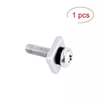 Винт для хвостового плавника доски для серфинга Гвозди для плавников для серфинга Болты-винты Винты для скользящего плавника для лонгборда Винт с одним плавником и пластиной для серфинга 1pcs-M4