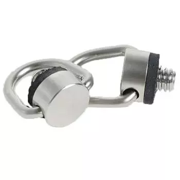 Винт для ремня D-образное кольцо для крепления камеры, винтовой адаптер для быстросъемной площадки 1/4 дюйма серебряный