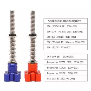 Винт регулировки холостого хода для Husqvarna TEi 250 300 2018-2024 TE150i 2020-2024 для KTM 250 300 EXC TPi/XCW TPi 150X CW синий