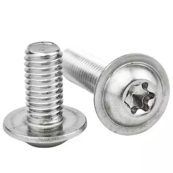 Винт с круглой головкой из нержавеющей стали 304 с шайбой M3 x 6 mm