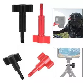 Винт с накатанной головкой M5x18 мм из алюминиевого сплава с Т-образной головкой, затягиваемый вручную, зажимная ручка, винт с ручной ручкой для камеры 12/Action 3 60 чёрный