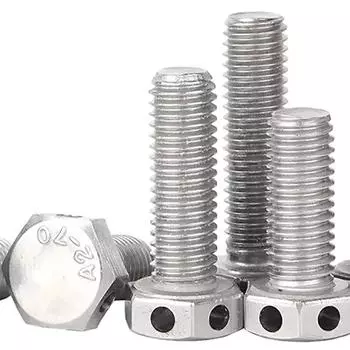 Винт с шестигранной головкой и двумя отверстиями из нержавеющей стали марки 304 M8*16