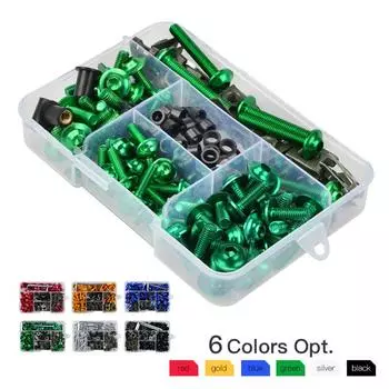 Винт ветрового стекла для обтекателя из сплава M6 для Suzuki Aprilia для Yamaha красный