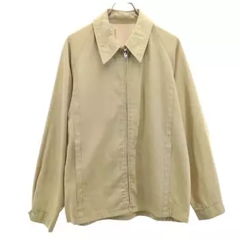 VINTAGE 50s 60s Lightning Zip Drizzler Jacket beige Swing top Men s Used