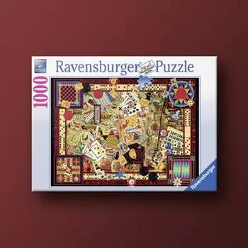 Vintage Board Game 1000 Piece Ravensburger Jigsaw Puzzle, popular Korean board game