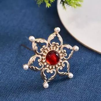 Vintage Chinese Style Flower Hairpin Heart Shaped Hollow Lotus Flower Hairpin For Women Hanfu Cheongsam Wedding Hair Accessories