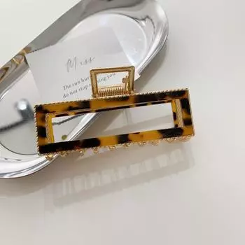 Vintage Claw Clip Women Large Alloy Hair Clip Colorful Geometry High Quality Hair Claw Girls Hair Accessories New Hairclip