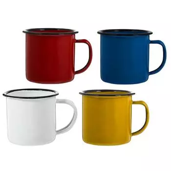 Vintage Drinking Glasses Enamelware Retro Cup Coffe Cups Milk Travel Coffee Mugs Espresso