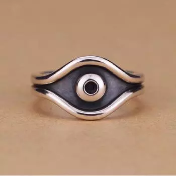 Vintage Eye Opening Ring for Men and Women, Stylish and Personalized Punk Style Handmade Gift opening adjustable