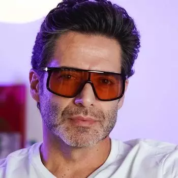 Vintage Fashion Sunglasses for Men Women Square Oversized Driver Mirror Sun Glasses Women Goggles Male Female Sunglasses MULTI