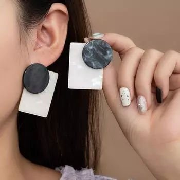 Vintage Geometric Earrings for Women Stackable Boho Chic Dainty Studs Everyday Wear Minimalist Jewelry