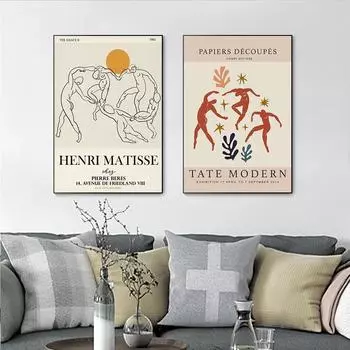 Винтаж Анри Матисс Красные Обнаженные Плакаты Печати Портрет Знаменитые Женщины Настенные Картины На Холсте Для Гостиной Украшения Дома 21x30cm No Framed