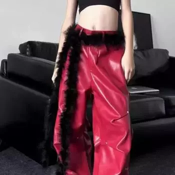 Vintage Long Feather Belt Furry Turkey Feather Waistband Jazz Dance Costumes Accessory Streetwear розовый