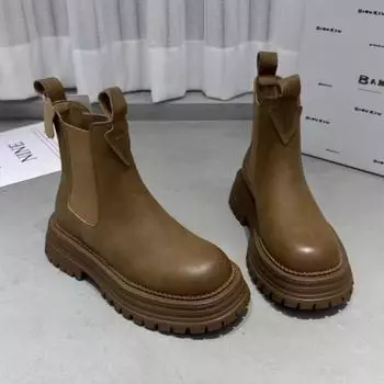 Винтажные ботинки Martin женские 2024 новый рукав мода злые слова тонкие ботинки Майяр польские модные ботинки прилив 35 хаки