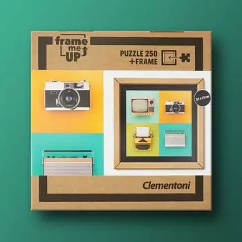 Vintage Mechanical 250 Piece Clementoni Assembled Picture Frame Puzzle, popular Korean board game