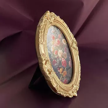 Vintage Photo Frame Embossed, Baroque European Wall Hanging Decoration, Picture Display for