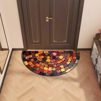 Vintage Retro Bathroom Bath Mats Super Absorbent Foot Mat Non-Slip Quick Dry Shower Toilet Pad Doormat Washable 30cmx60cm