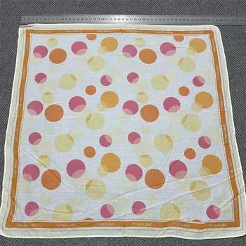 Vintage Small Square Towel Women s Pure Cotton Sweat-Absorbent Handkerchief Accessible Luxury Japanese-Style Retro Artsy Printing Series Neck Scarf 4845