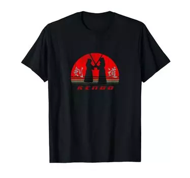 vintage style Kendo, T-shirt чёрный