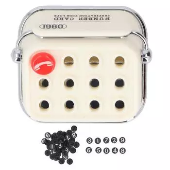 Vintage Typewriter Car Parking Phone Number Sign Antique Style Decoration Car Dashboard Phone бежевый