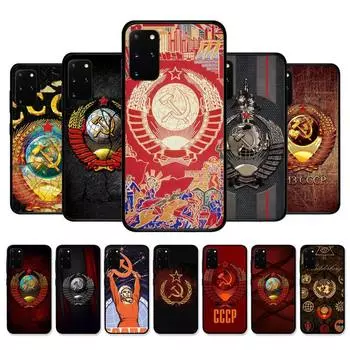 Винтажный чехол для телефона СССР CCCP для Samsung S21 S10 Lite S20 Ultra S9 S8 Plus S7 S6 Edge S5 S22 ULTRA