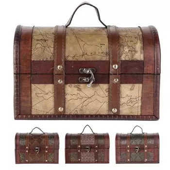 Винтажный деревянный органайзер для ювелирных изделий в европейском стиле для домашнего магазина и бара #4