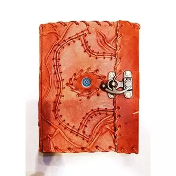 Винтажная элегантность: Кожаный дневник ручной работы на 200 страниц — 7 5 дюймов, высококачественный журнал для вневременной записи 7 x 5 in коричневый