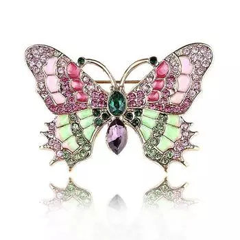 Винтажная эмалевая бабочка золотая цикада брошь на пуговицу пальто, уникальный дизайн для элегантности и индивидуальности One Size