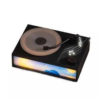 Винтажная ароматерапия, черный клей, динамик, световая картина, ночник, радиокарта, аудиокабель, беспроводная связь Bluetooth, аудио белый